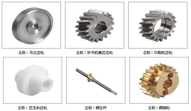 馬達齒輪加工 折書機磨齒輪加工 印刷機齒輪加工 尼龍斜齒輪加工 銅蝸輪加工